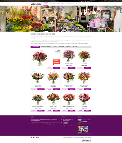 Voorbeeld Bloemplein website